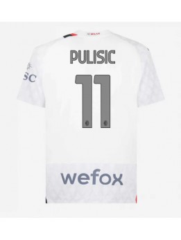 AC Milan Christian Pulisic #11 Replika Borta Kläder 2023-24 Kortärmad
